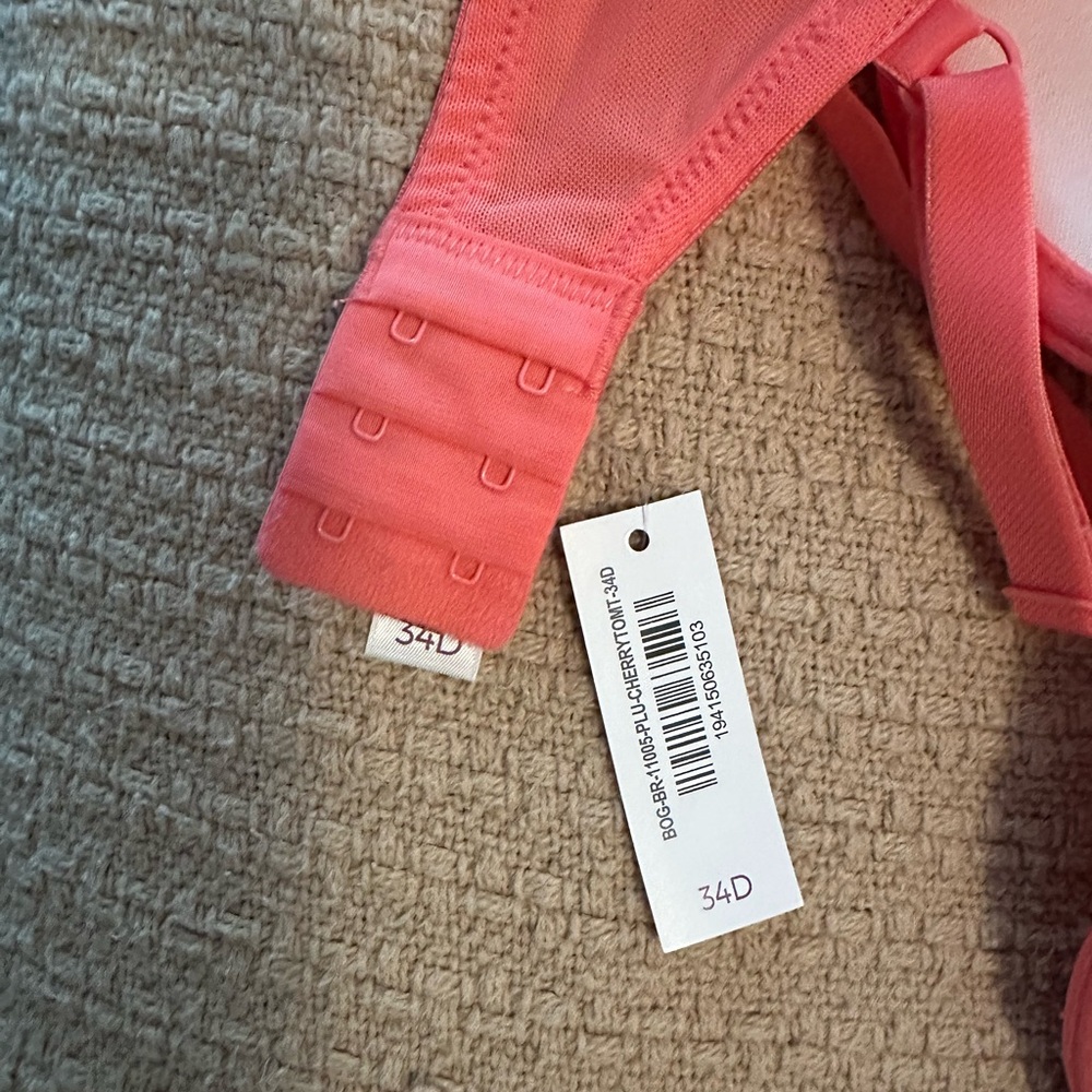 Adore Me Coral Lace Bra NWT - Picture 3 of 7